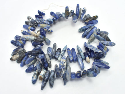 Sodalite Beads, Stick, Top drilled, Approx. (5-7)mm x (12-22)mm , 15.5 Inch-RainbowBeads