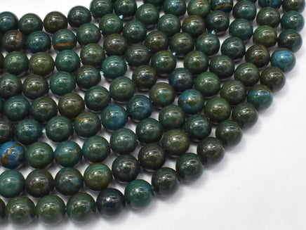 Green Wood Jasper Beads, 8mm (8.3mm)-RainbowBeads