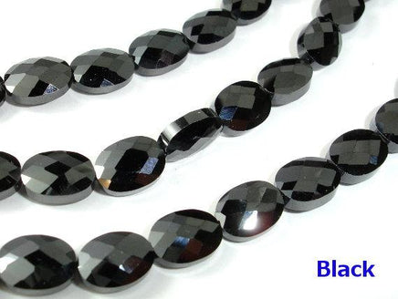 Cubic Zirconia Beads, CZ beads, Faceted Oval, 6x8mm, 6 Inch-RainbowBeads