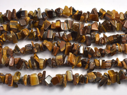 Tiger Eye 7-15mm Chips Beads, 34 Inch-RainbowBeads