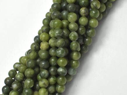 Jade Beads, 6mm (6.6mm) Round-RainbowBeads