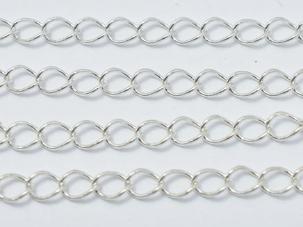 1foot 925 Sterling Silver Chain, Curb Chain, Jewellery Chain-RainbowBeads