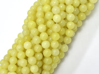 Lemon Jade, 6mm Round beads-RainbowBeads