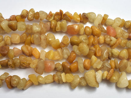 Yellow Aventurine 7-15mm Chips Beads, 34 Inch-RainbowBeads