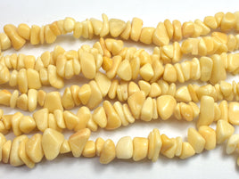 Yellow Jade 7-15mm Chips Beads, 34 Inch