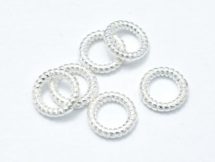 6pcs 925 Sterling Silver Jump Ring-Closed, 7.8mm, 1.5mm (18guage),-RainbowBeads