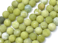 Matte Jade Beads, 10mm (10.5mm) Round Beads-RainbowBeads