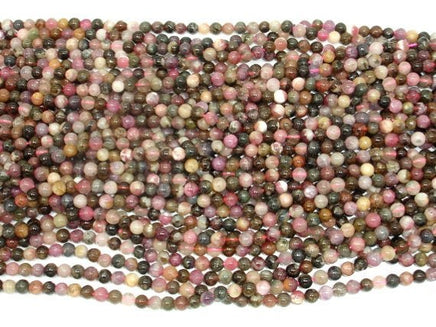 Tourmaline Beads, 4mm Round Beads-RainbowBeads