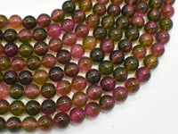 Jade - Watermelon Tourmaline Color, 8mm, Round-RainbowBeads