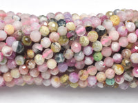 Watermelon Tourmaline Beads, 3.5mm Micro Faceted-RainbowBeads