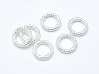6pcs 925 Sterling Silver Jump Ring-Closed, 7.8mm, 1.5mm (18guage),-RainbowBeads