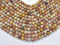 African Agate, 8mm, Round, 15.5 Inch-RainbowBeads