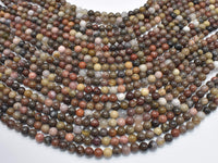 Petrified Wood, 6mm (6.3mm) Round Beads-RainbowBeads