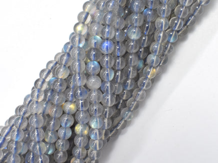 Labradorite Beads, 4mm Round Beads-RainbowBeads