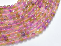 Jade - Purple & Light Green 6mm Round-RainbowBeads