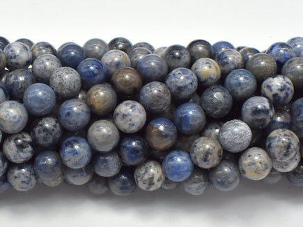 Dumortierite Beads, 8mm (8.5mm) Round Beads-RainbowBeads