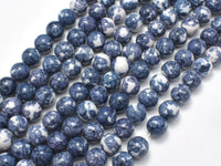 Rain Flower Stone Beads, Gray, 8mm Round Beads-RainbowBeads