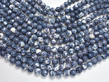 Rain Flower Stone Beads, Gray, 8mm Round Beads-RainbowBeads