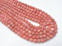 Rhodochrosite Beads, 5.8 mm Round Beads-RainbowBeads