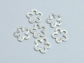 8pcs 925 Sterling Silver Flower Link Connector 8x8mm-RainbowBeads