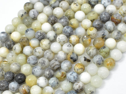 Dendritic Opal Beads, Moss Opal, 6mm (6.3mm) Round-RainbowBeads