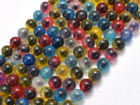 Sugar Heart Agate 8mm Round-RainbowBeads