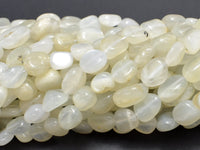 Moonstone, 6x8mm Nugget Beads, 15 Inch-RainbowBeads