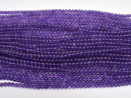 Amethyst Beads, 4mm (4.4mm), Round-RainbowBeads