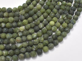 Matte Jade Beads, 6mm (6.6mm) Round-RainbowBeads