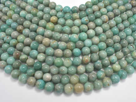 Russian Amazonite Beads, 10mm Round-RainbowBeads