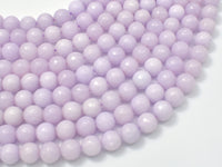 Jade Beads, Lavender, 8mm Faceted Round-RainbowBeads