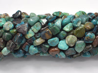 Chrysocolla-Natural , Approx 6x8mm Nugget Beads-RainbowBeads