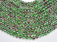 Mystic Aura Quartz-Red, Green, 8mm, Round, 14.5 Inch-RainbowBeads