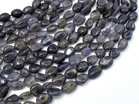 Iolite Beads, Approx 6x8mm Nugget Beads,-RainbowBeads