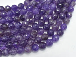 Amethyst, 8mm, Faceted Round-RainbowBeads
