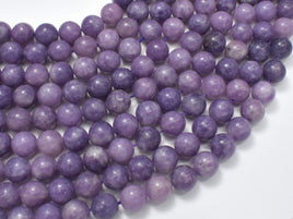 Lepidolite Beads, 8mm Round Beads-RainbowBeads