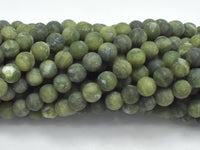 Matte Jade Beads, 6mm (6.6mm) Round-RainbowBeads