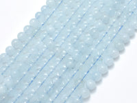 Aquamarine Beads, 6mm Round-RainbowBeads