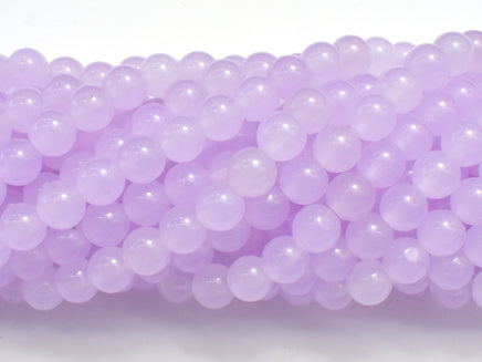 Jade - Lavender, 6mm (6.3mm) Round-RainbowBeads
