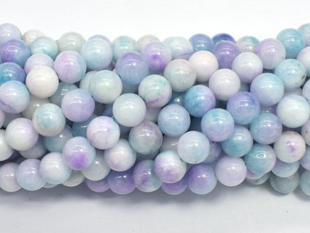 Jade - Blue & Purple 8mm Round-RainbowBeads