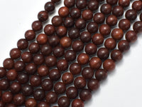 Rosewood Beads, 8mm Round Beads-RainbowBeads