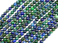 Azurite Malachite Beads, 4mm (4.3mm) Round-RainbowBeads