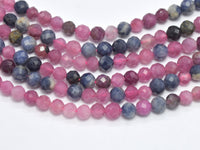 Ruby and Blue Sapphire Beads, 3mm-3.5mm Micro Faceted-RainbowBeads