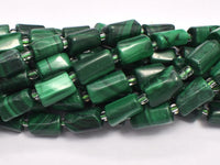 Malachite 7x11mm Faceted Tube-RainbowBeads