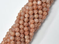 Sunstone Beads, 6mm (6.5mm) Round-RainbowBeads