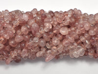 Strawberry Quartz Beads, Lepidocrocite Beads, Chips, 4mm -9mm-RainbowBeads