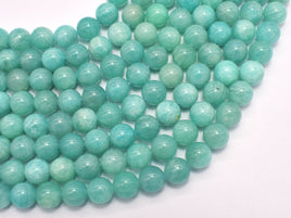 Amazonite-Green 8mm Round Beads, 15.5 Inch-RainbowBeads