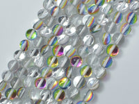 Mystic Aura Quartz-Silver, Rainbow, 8mm Round-RainbowBeads