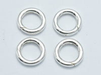 1pc 925 Sterling Silver Round Clasp, Spring Gate Round Clasp, 12mm-RainbowBeads