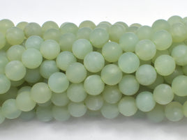 Matte New Jade Beads, 8mm (8.7mm) Round-RainbowBeads